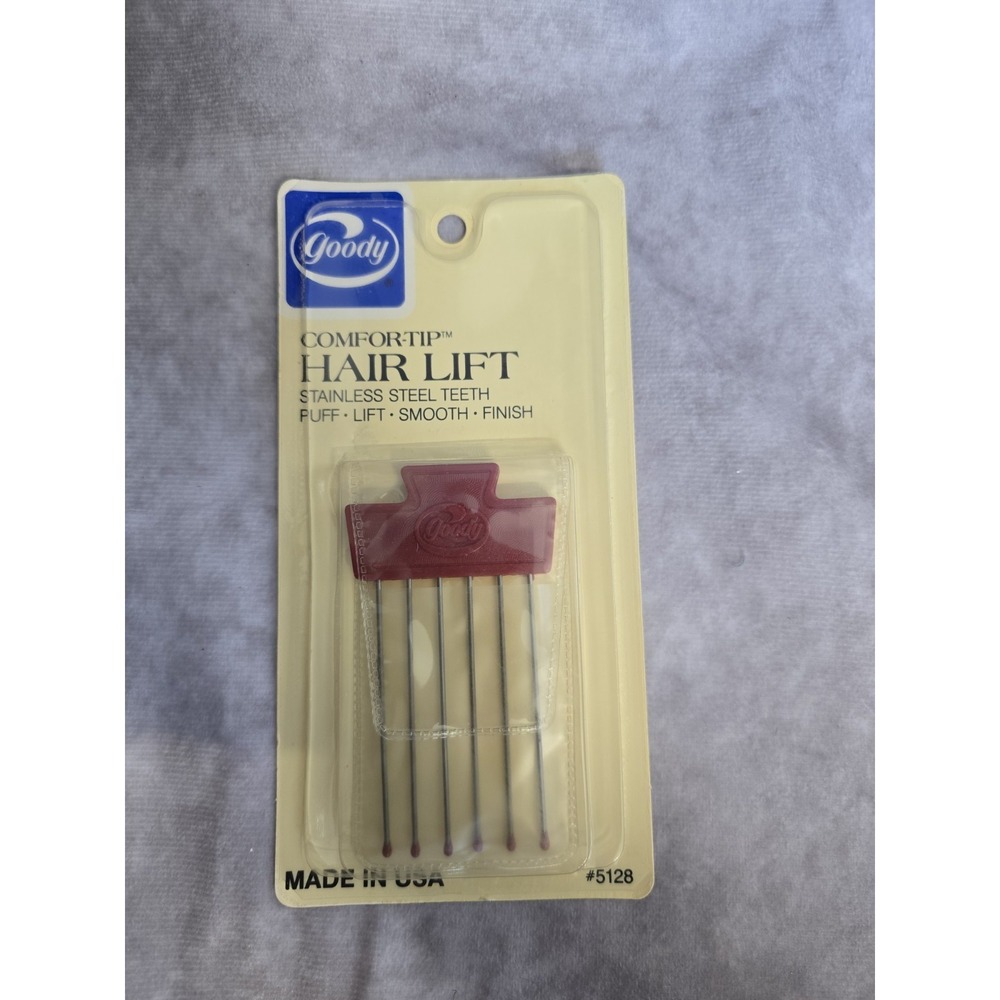 1975 Goody Comfor-Tip Hair Lift #5128 New In Package Puff Lift Smooth Finish VTG